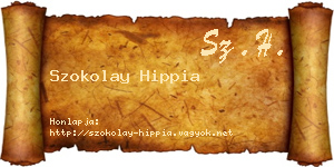 Szokolay Hippia névjegykártya